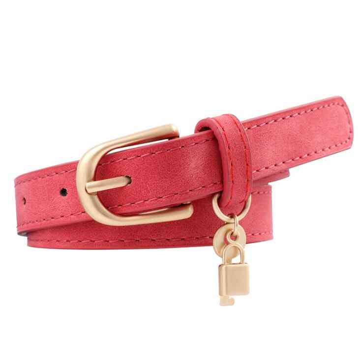 Women Casual Thin Faux Leather Waist Straps Belts