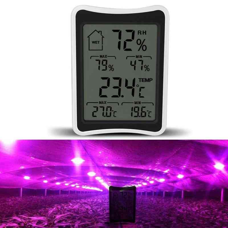 Electronic Thermometer Humidity Monitor For Plant Grow Lamp Tent
