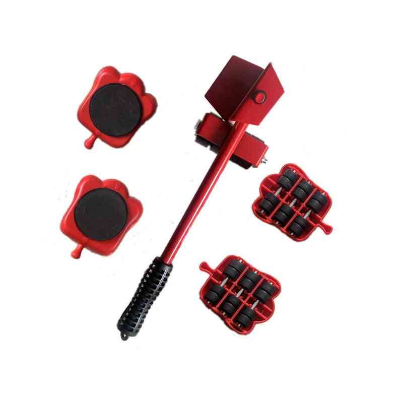 Furniture Lifter Heavy Professional Roller Move Tool Set Wheel Bar Mover Sliders Transporter Kit Trolley Max Up For 100kg/220lbs