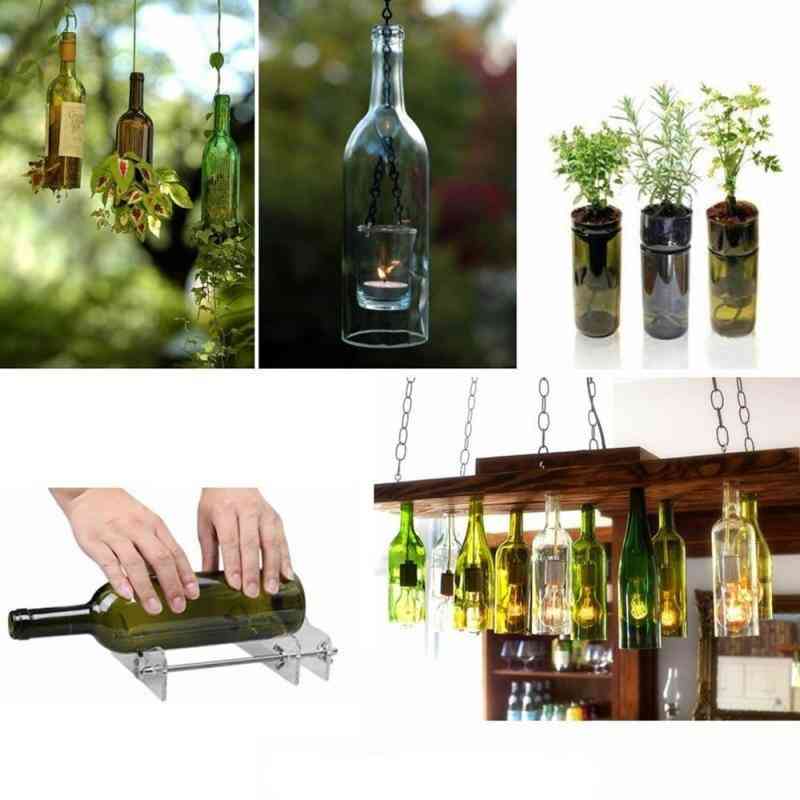 Acrylic+ Stainless Steel Glass Bottles Cutter, Home Accessories