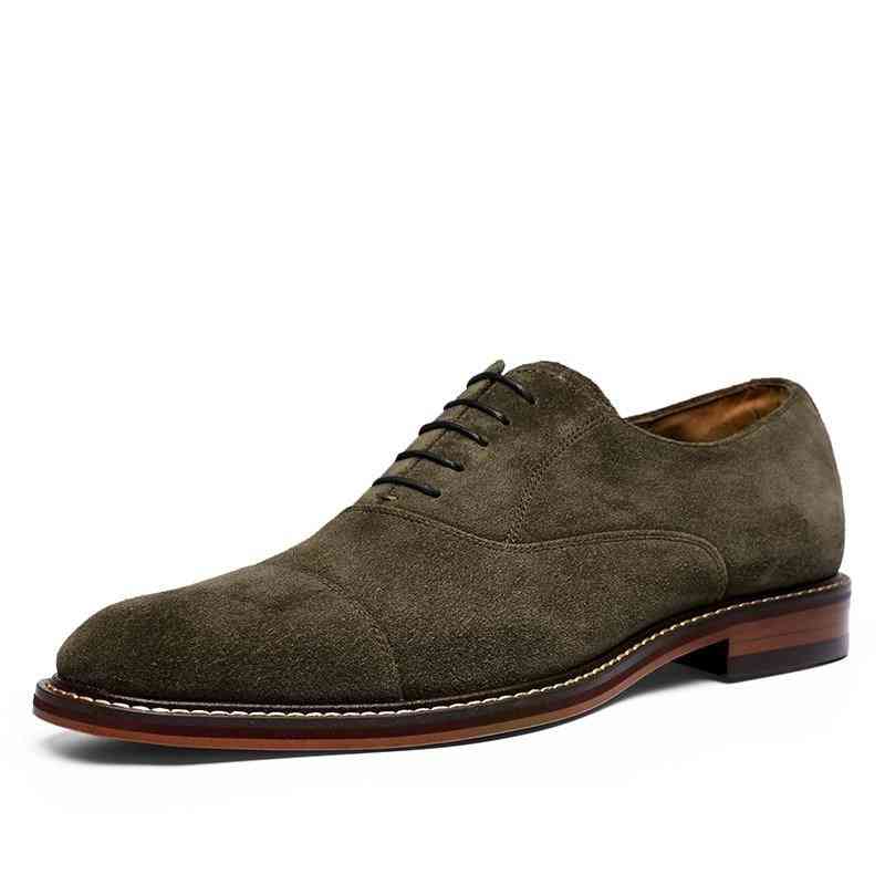 Men Casual Suede Oxford Wedding Leather Shoes