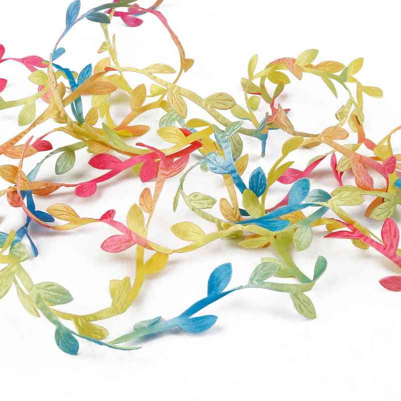 Silk Leaf-shaped Artificial Flower For Home, Wedding Decoration Craft