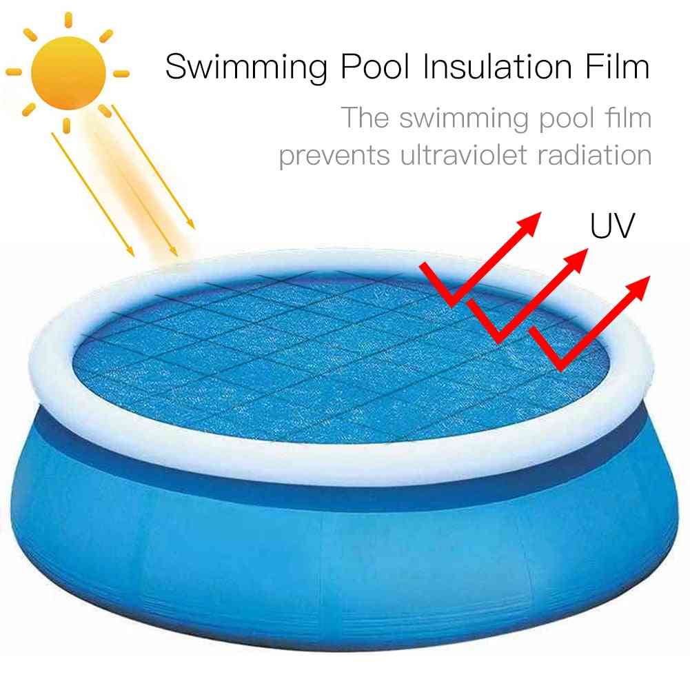 Couverture solaire pour piscine ronde, gonflable, résistante aux uv, étanche, antipoussière, couvertures thermiques