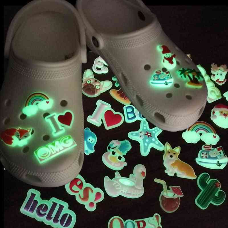 Glowing Pvc Shoe Charms Medical Accessories Decorations