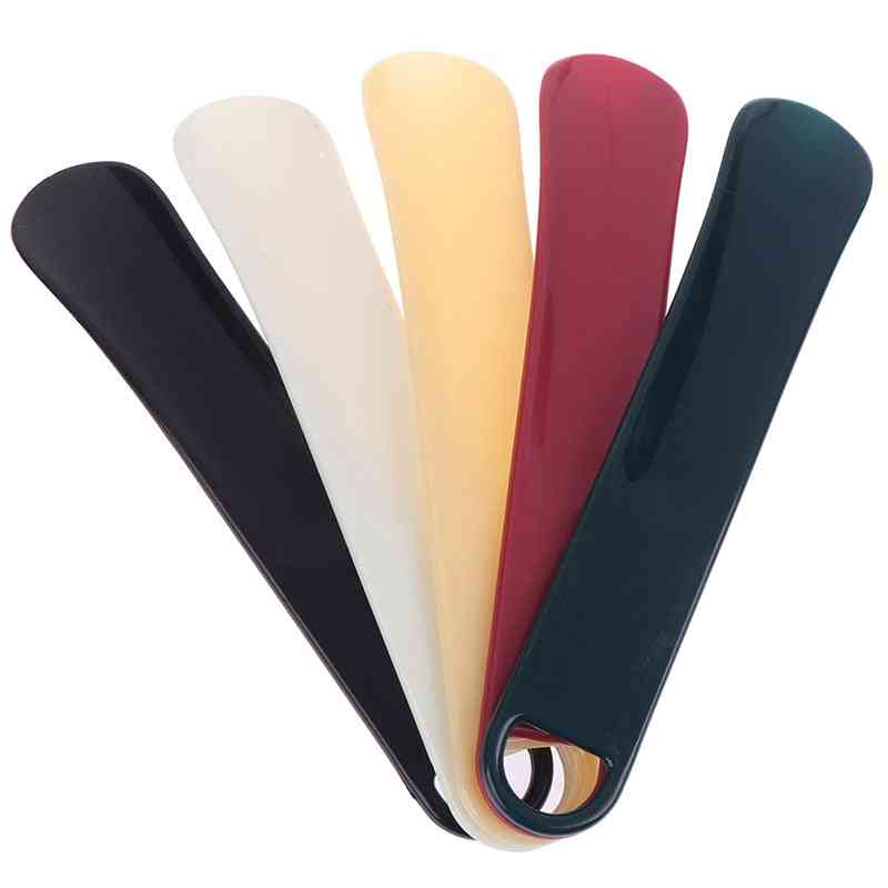 Professional Plastic Spoon Shape Flexible Sturdy Slip Shoehorn