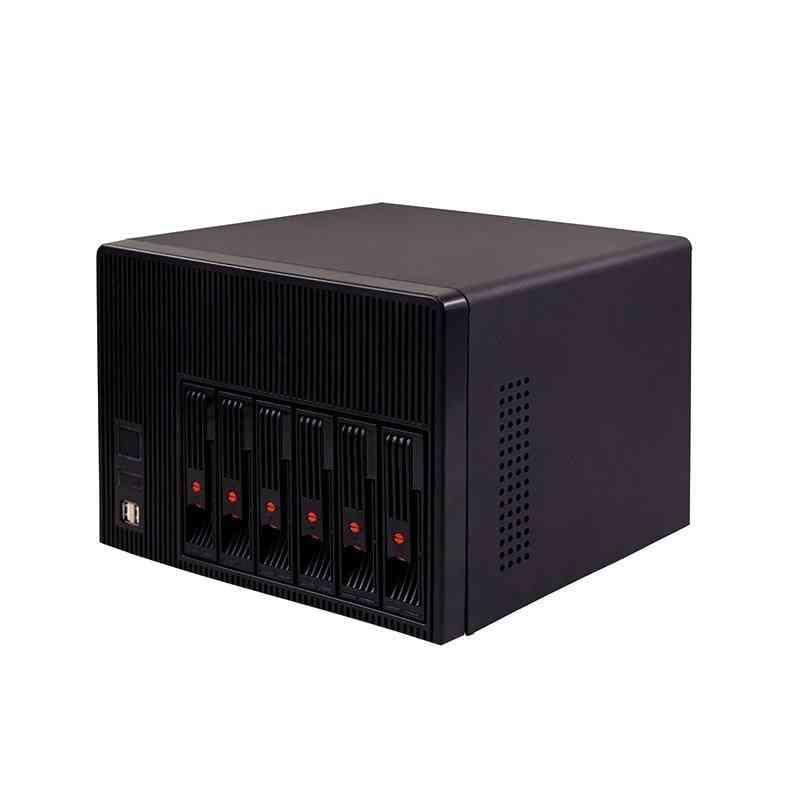 6-bays Nas Storage Case, Hot Swap Server Chassis With Sata Backplane