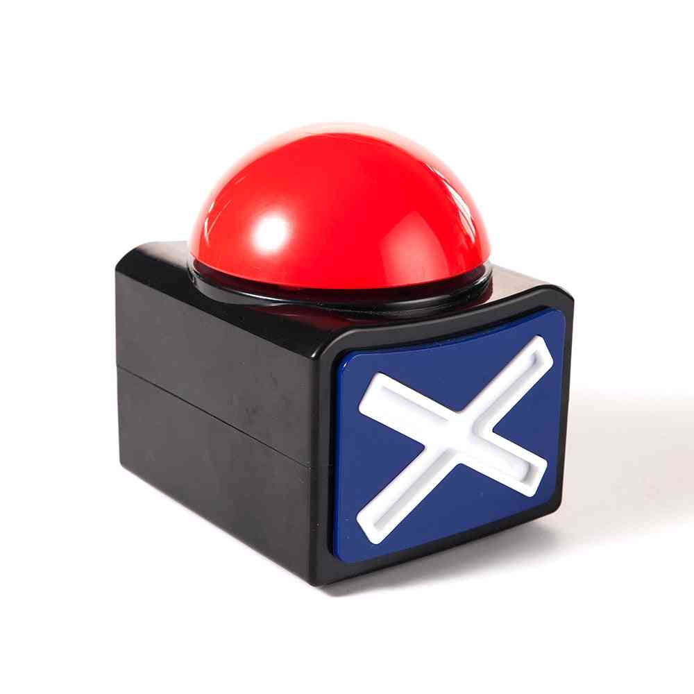 Alarm Box With Yes & No Button- Sound Light, Game Megaphone