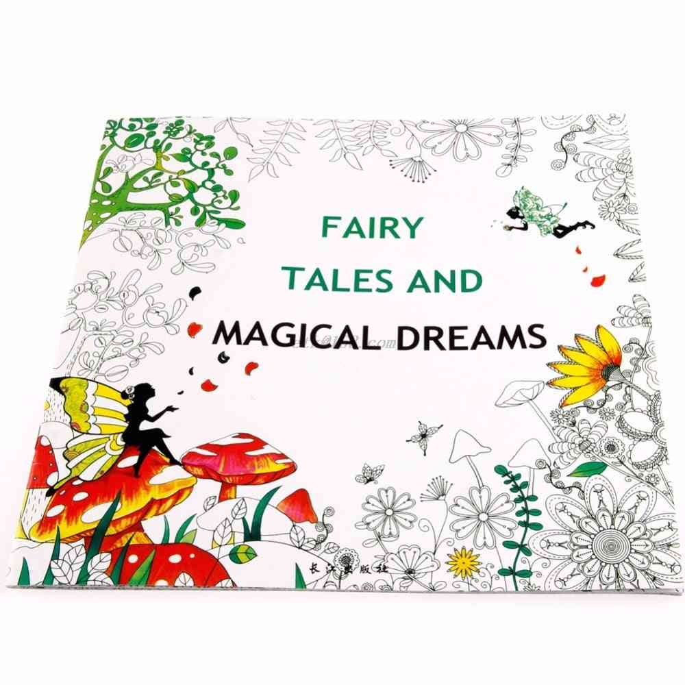Fairy Tales And Magical Dreams, Adult Graffiti Coloring Book