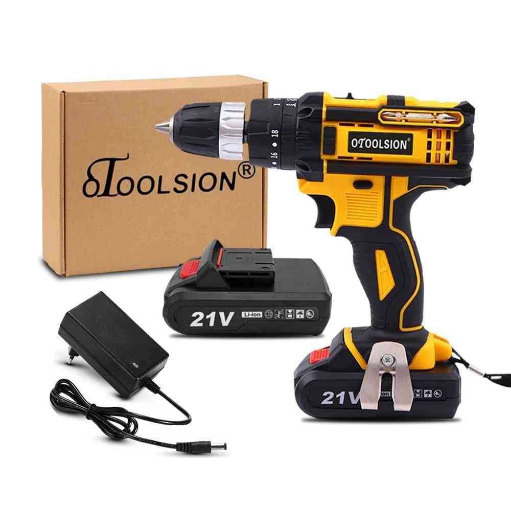 Electric Screwdrivers 1500mah Impact Cordless Drill Lithium Battery