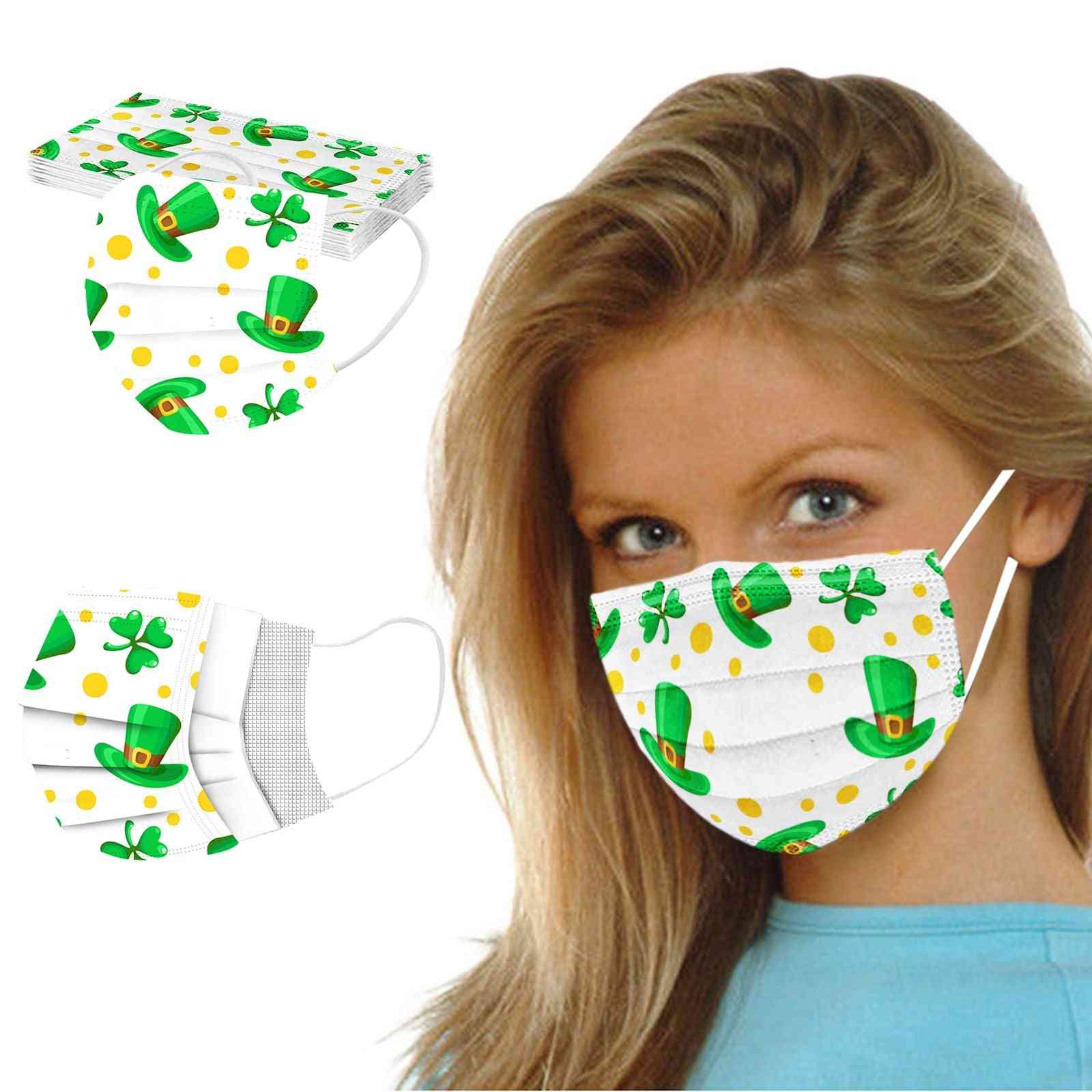 50pcs Disposable Non-woven Fabric 3 Layers Personal Face Mouth Masks