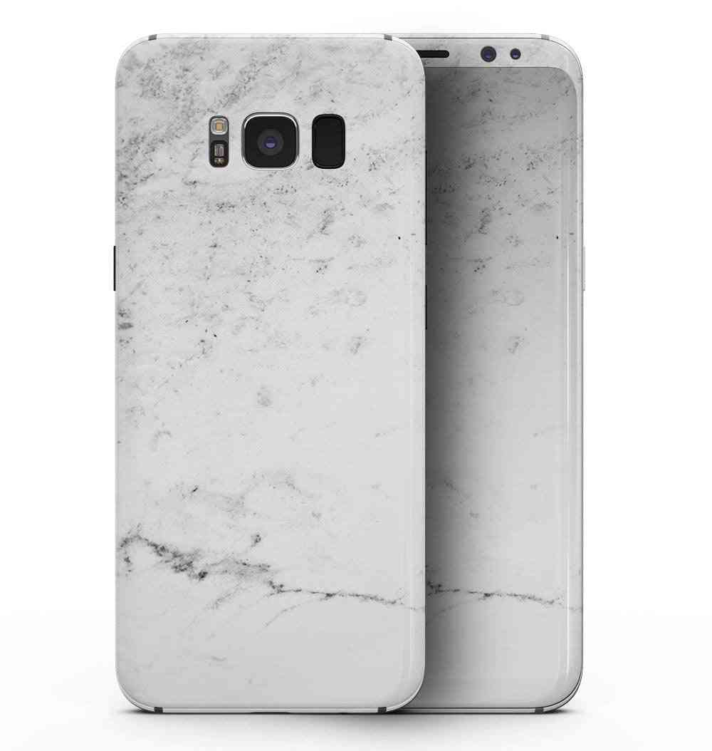 Grungy vit marmor - Samsung Galaxy S8 hudkit för hela kroppen