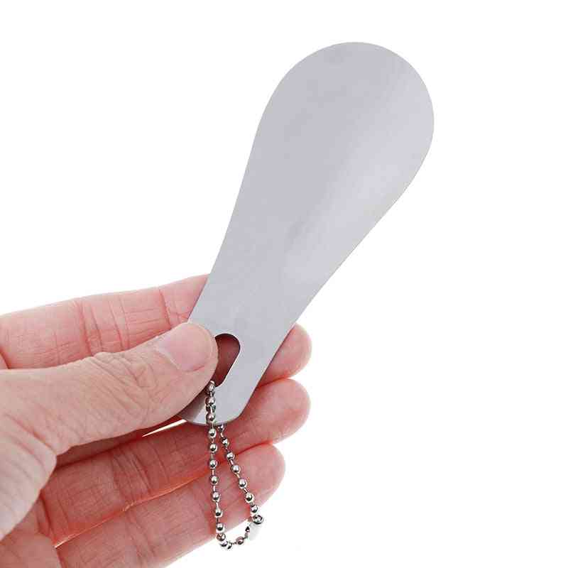Stainless Steel Metal Spoon Shoehorn Shoes Lifter Tool