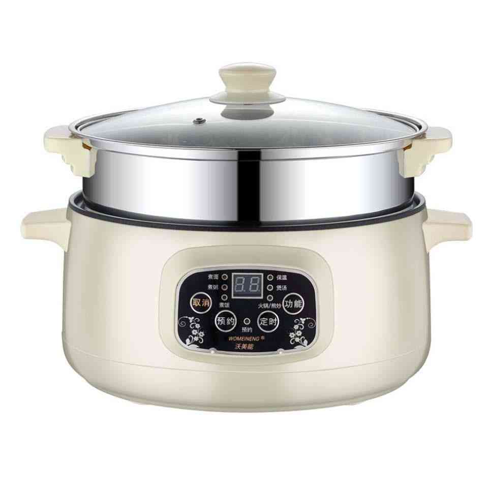 Multifunctional Electric Cooker Heating Pan, Cooking Pot Machine, Hotpot Noodles, Steamer Rice