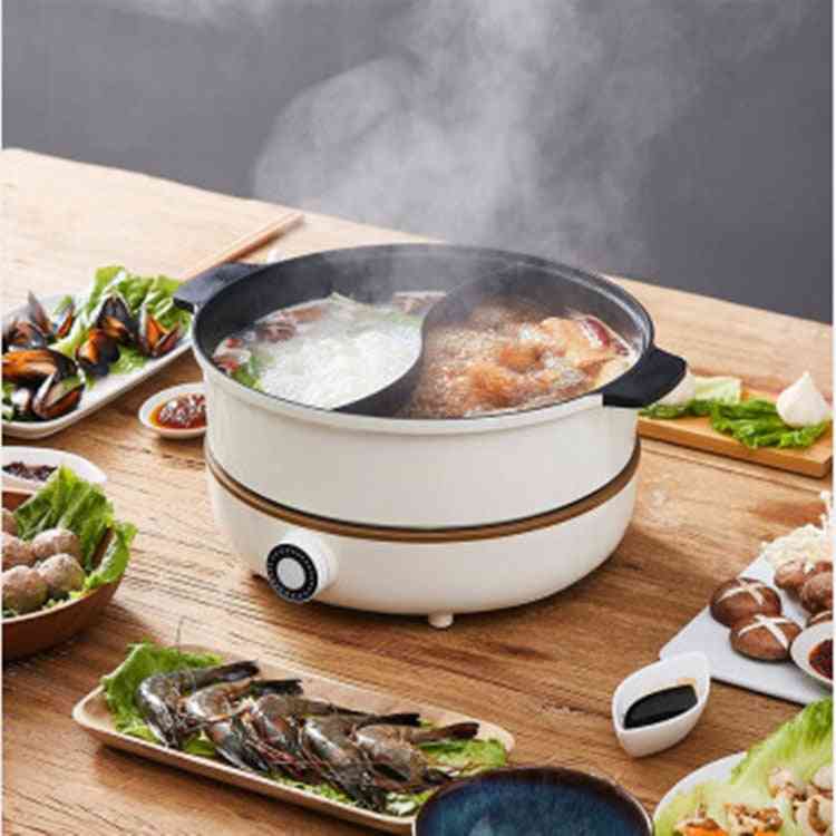 Household Electric Heating Pot, Induction Cooker, Separate Plate, Detachable Hot Pot