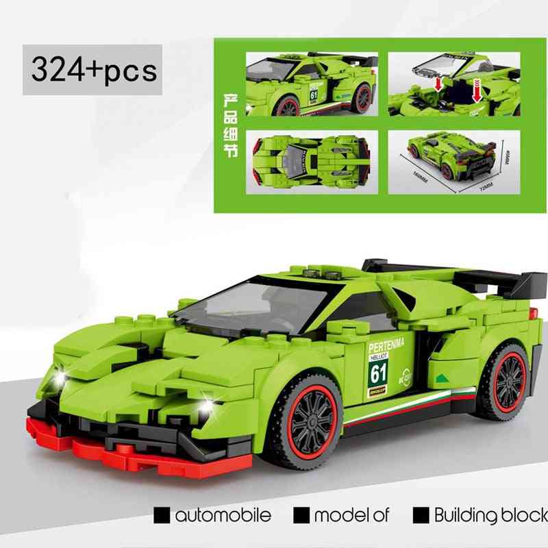 Speed champions super racerbil f1 flotte kjøretøyracingmodell byggeklosser