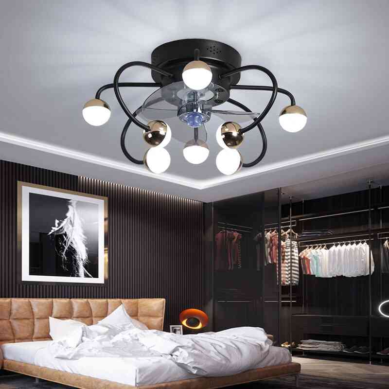 Moderna luce del ventilatore da soffitto con telecomando
