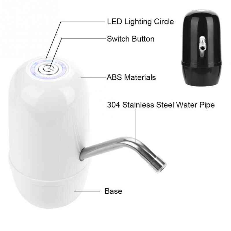 Usb Fast Charging Electric Automatic Pump Dispenser, Double Motor, Bottle Drinking Water For Home, Office