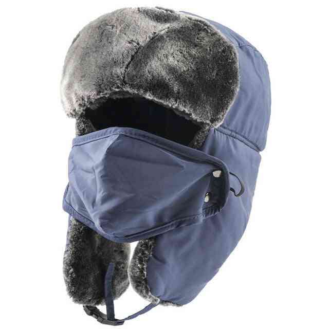 Fashion Winter Bomber Hat With Masks Goggles