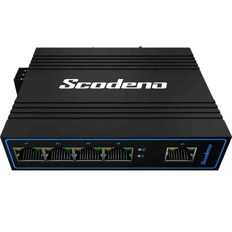 5-port Ethernet Network, Din Ip40, Outdoor Switch