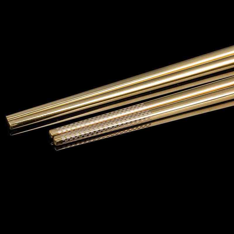 Rostfritt stål anti-rullande lyx laser, förmögenhet ätpinne