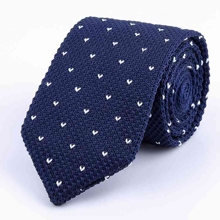 Men's Knitted Leisure Triangle Striped Neckties