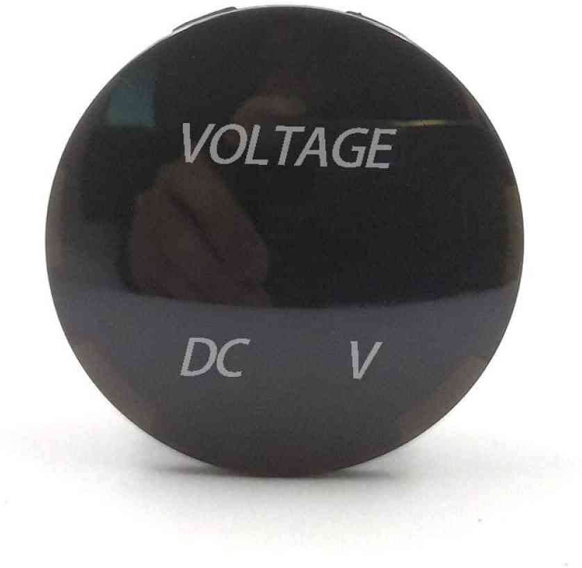 Mini Round Dc5v-48v Led Panel Digital Tester Monitor Display Voltmeter