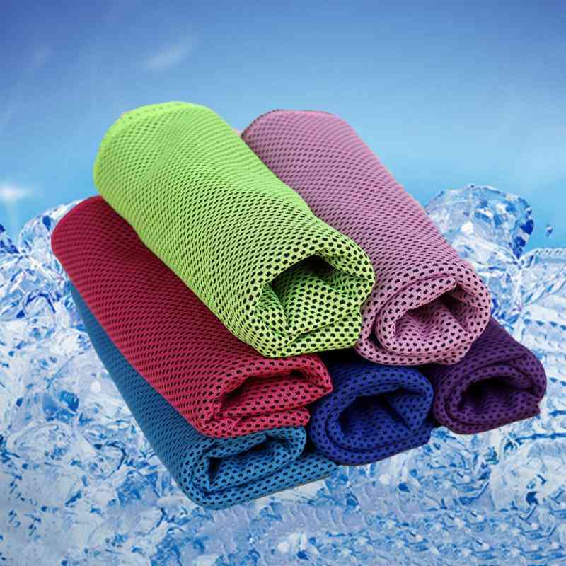 1pcs Cool Microfiber Sports, Fast Cooling Ice Towel