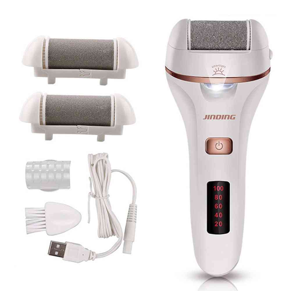 Electric Usb Rechargeable Foot Grinder, Waterproof Foot File Callus Remover, Hard Cracked Dead Skin Grinders Care Tools
