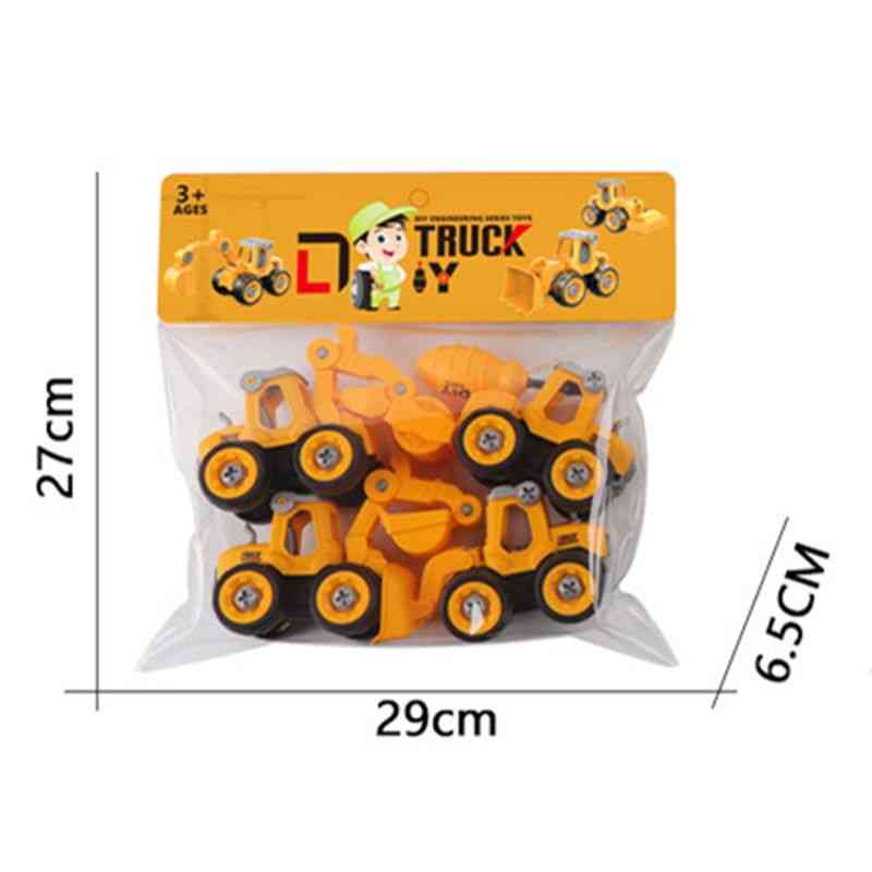 Engineering Car Fire Truck Screw Construction Toy