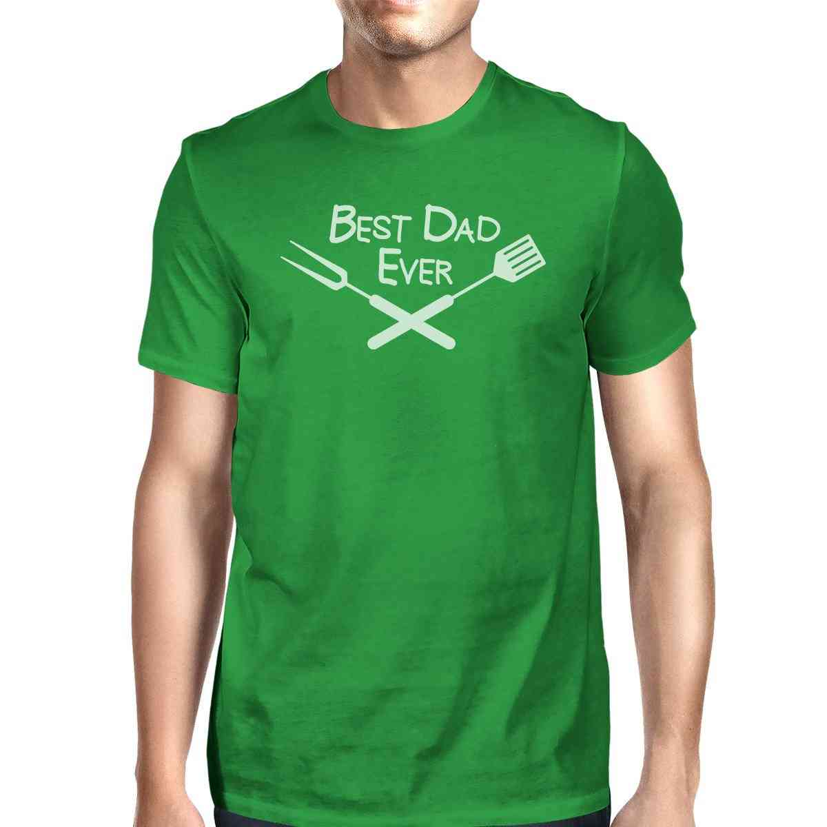 Meilleur t-shirt graphique vert papa bbq