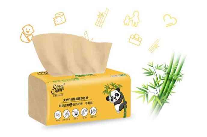 Papier de soie naturel en pulpe de bambou