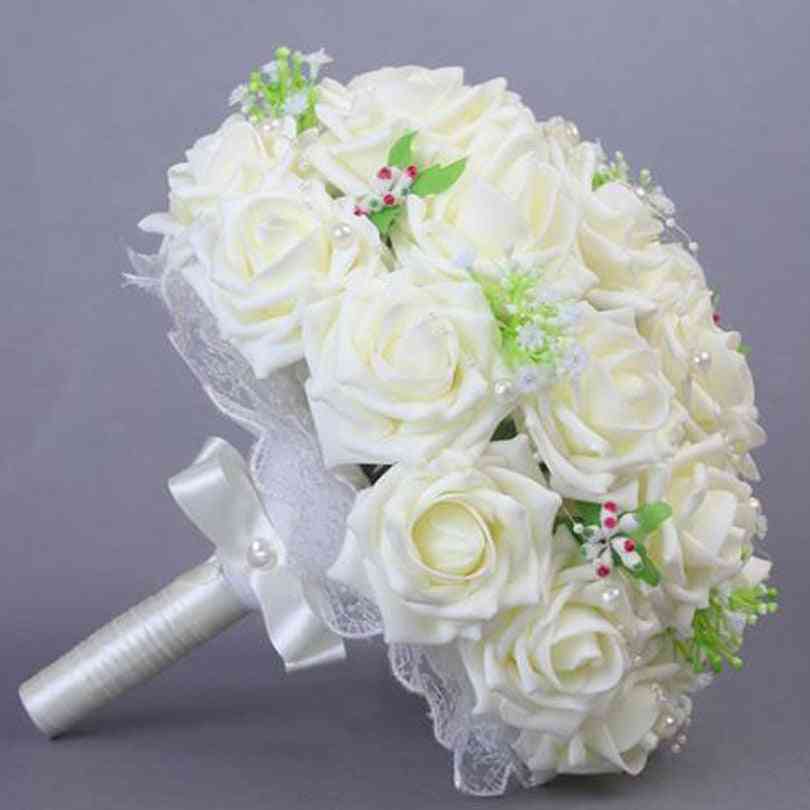 Rose With Pearls Bridal Bouquet