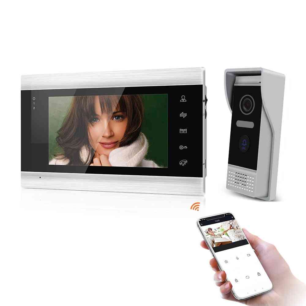 Smart telefon7 '' wifi trådlösa video -intercom för hemmamonitor
