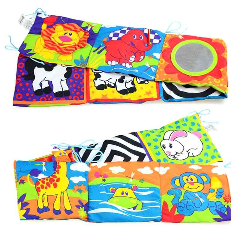 3d Bed Cloth, Book Animal World, Cloth Book With Ring Paper, Mirror