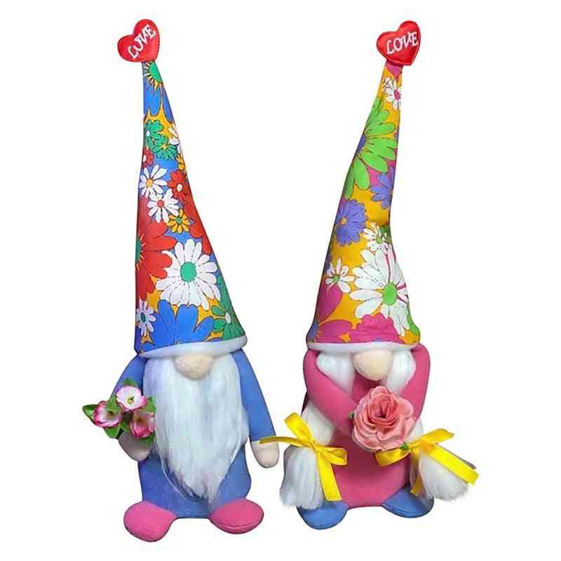 Pasqua festa della mamma peluche bambola senza volto figurine coniglietto gnomi camera peluche nano casa decorazioni per feste primavera