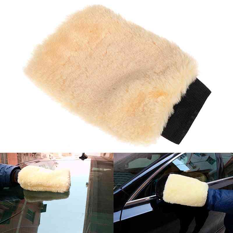 Auto Detailing Brushes Sponge Plush Mitt Car Wash Gloves