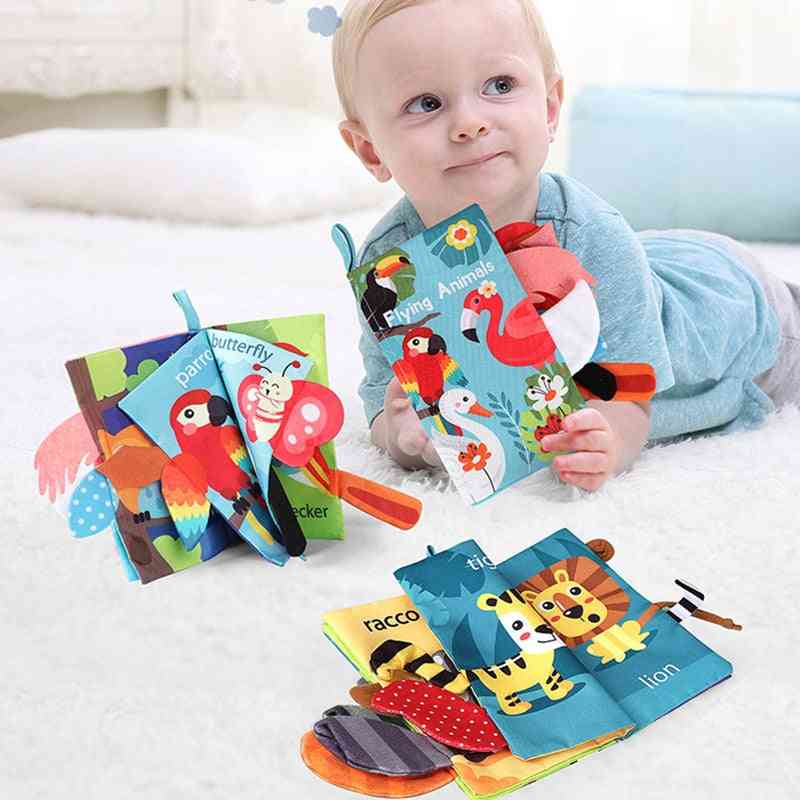 Soft Cloth- Cognize Reading, Rustling Sound, Puzzle Books Toy For Baby