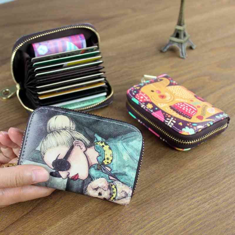Women Card Holder Wallet Pu Leather Case