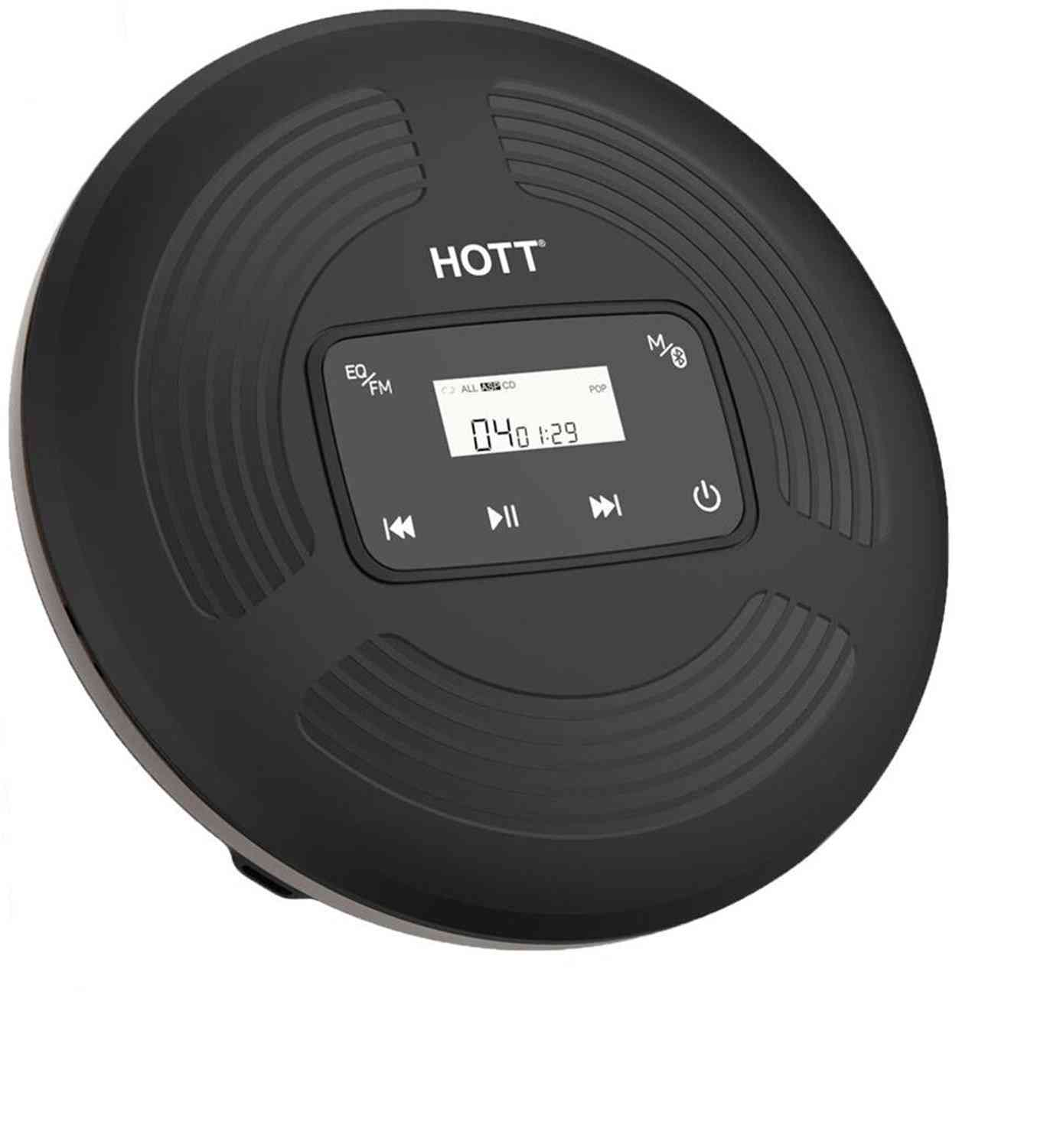 Rechargeable Bluetooth Portable Cd Player With Fm Transmitter, Anti Shock Protection Touch Button