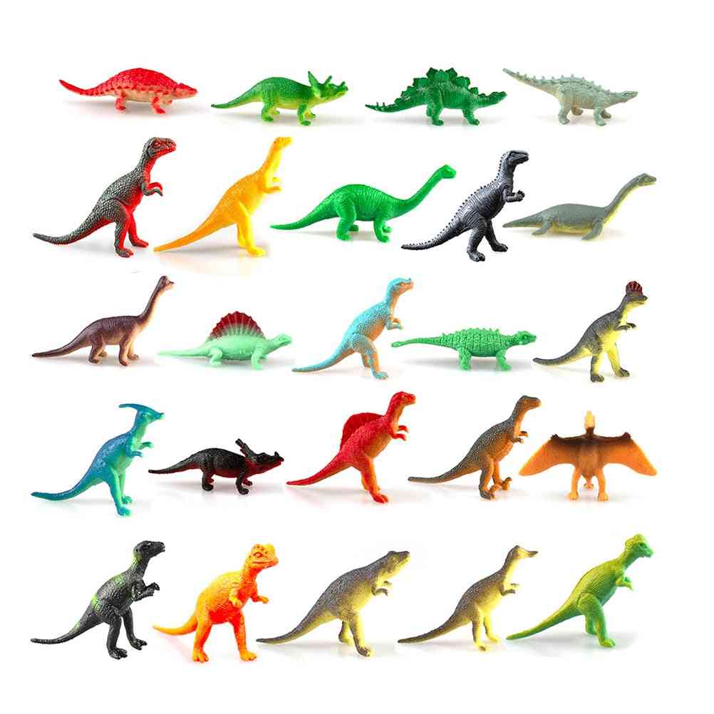 24stk simulering dinosaur advent nedtælling kalender figurer