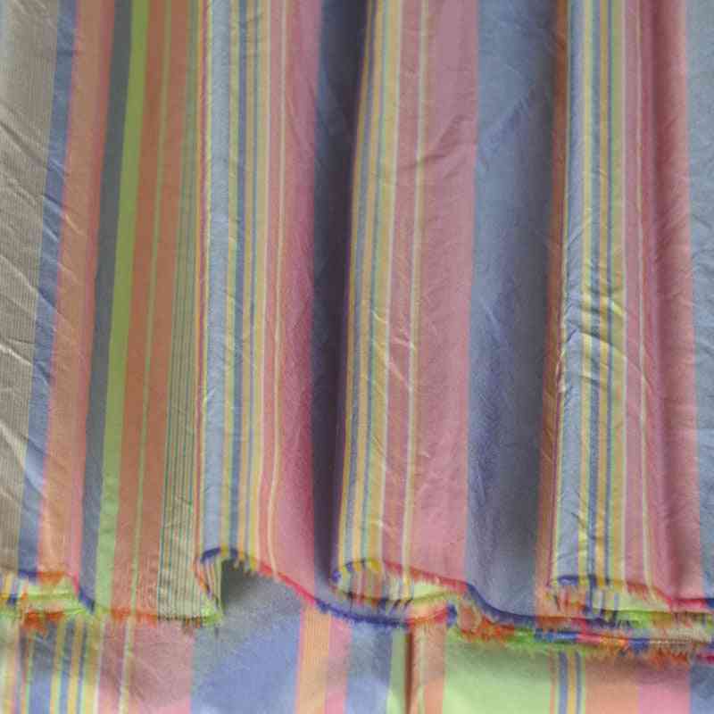 Dupion Plaid Fabric Silk Sculpture Cloth, Double Palace Plaid Fabric Dress Suit