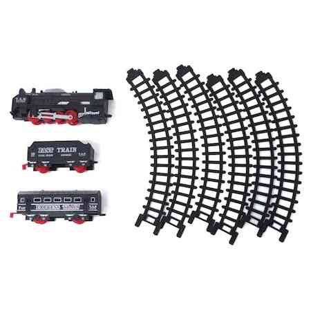Unity Battery Operated Light Voice 22 Track Toy Fast Land Freight Train Set Entertainment For Creative