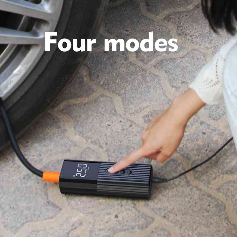 Portable Mini Car Inflator Pump 12v Wired Digital Air Compressor