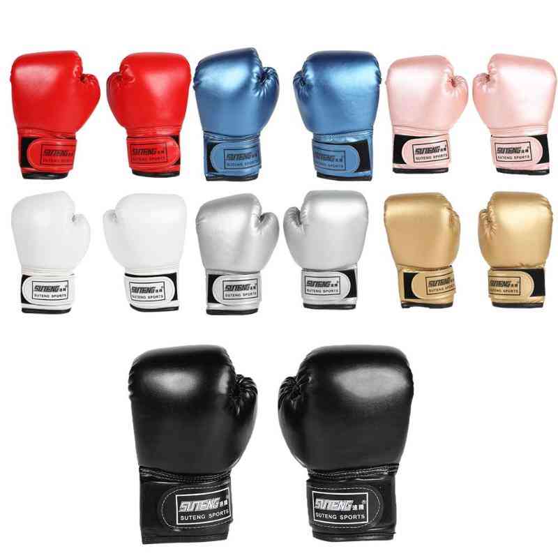 Kids Pu Leather  Professional Boxing Training Fighting Gloves