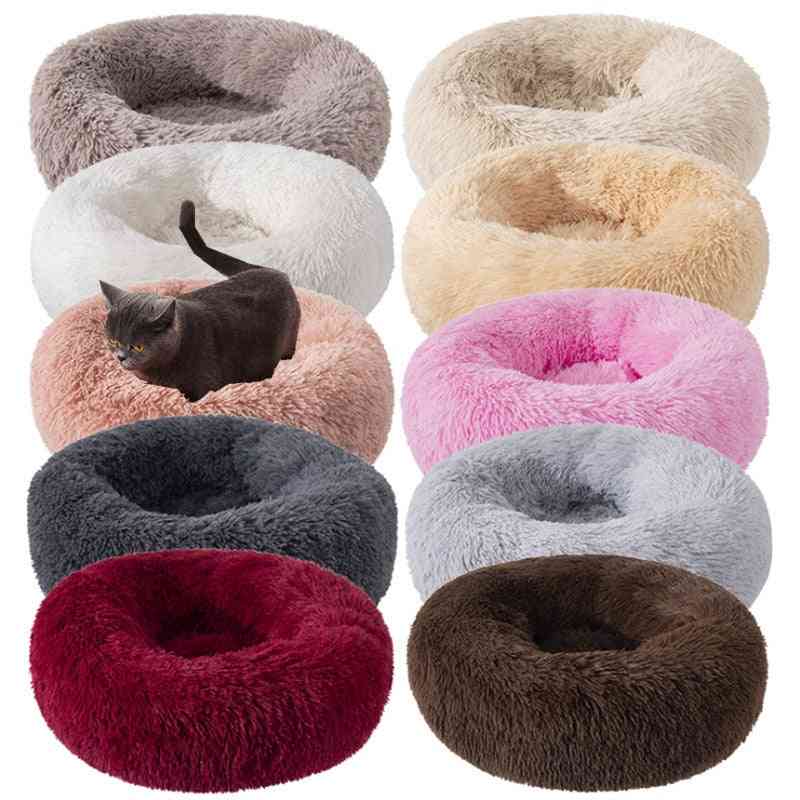 Pet Kennel Round Super Soft Fluffy Comfortable Mat - Set 2