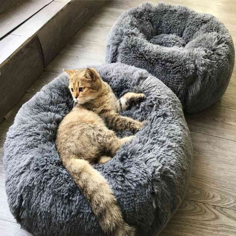 Pet Kennel Round Super Soft Fluffy Comfortable Mat - Set 2