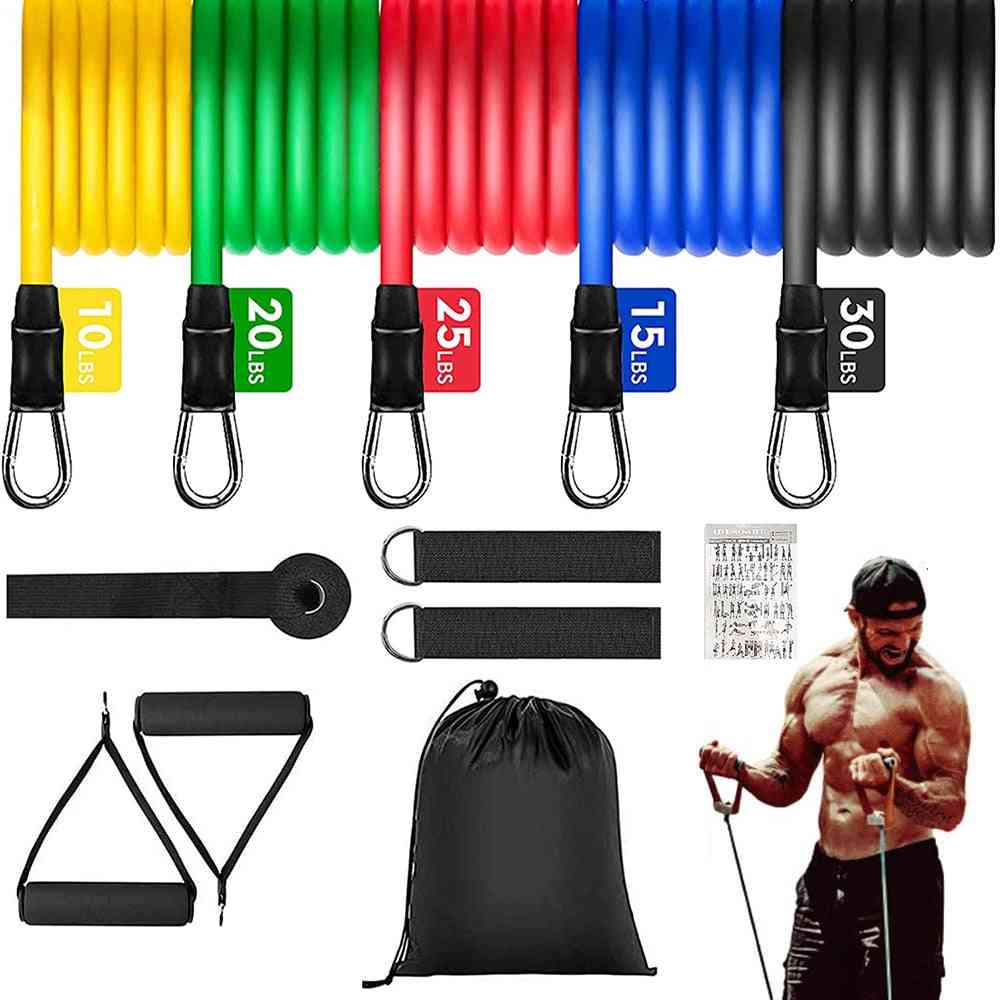 Portable Fitness Equipment Adjustable Weight Training Elastic Band Home Gym