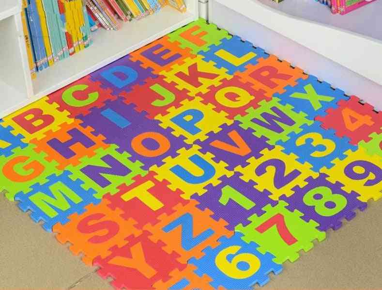 Baba puzzle matrac ábécé játék gyakorlat csempe szőnyegek padlólapok szőnyeg puha szőnyeg mászó pad eva hab gyh