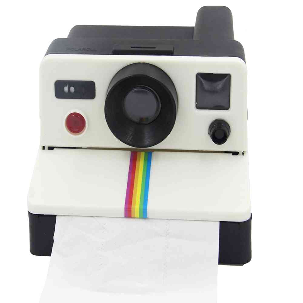 Kreatív retro polaroid fényképezőgép alakú szövetdobozok