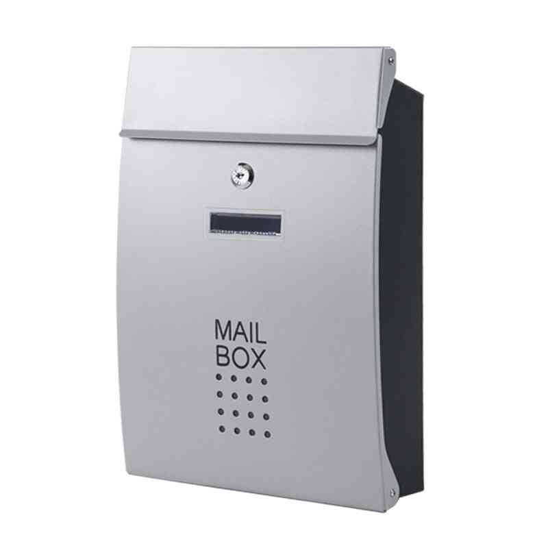 Wall Mounted Stainless Steel Vertical Locking Mail Post Box